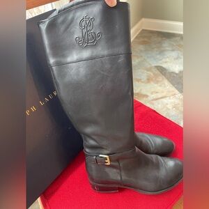 Ralph Lauren logo boots